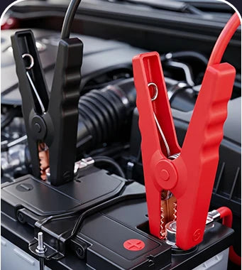 Connect smart clamps to a vehicle battery