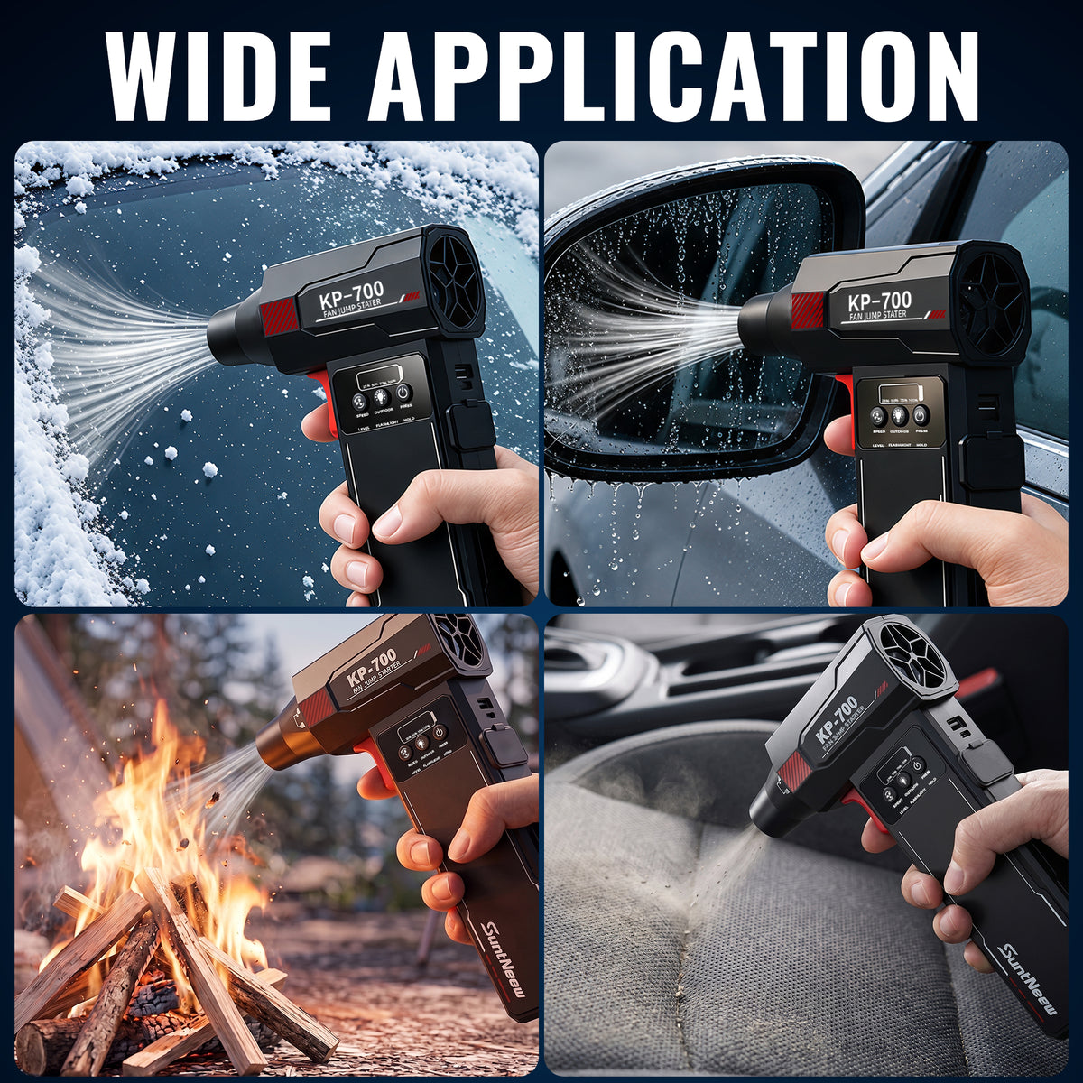 KB700 air duster for vehicle and household cleaning