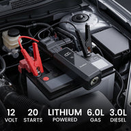 SuntNeew U23 connected to a compatible vehicle battery